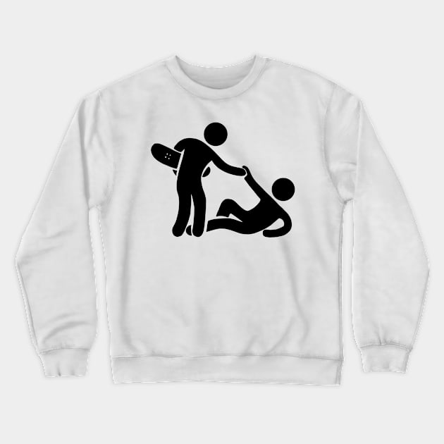 Skateboarding family Crewneck Sweatshirt by MaryJsi